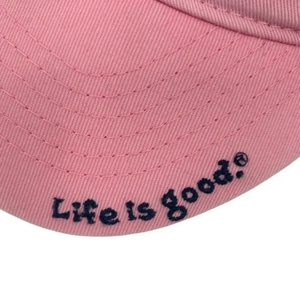 Life is Good Pink Flip Flop Cap